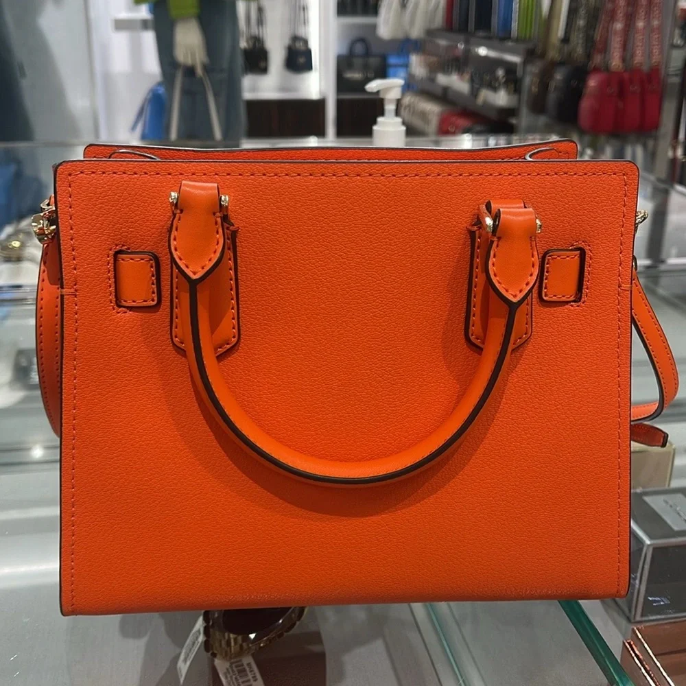 Michael Kors Hamilton Small Satchel Shoulder Crossbody Bag 
Poppy 
NWT - Picture 14 of 16